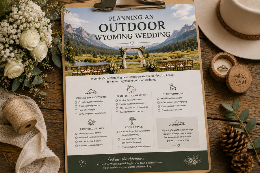 Planning Outdoor Wyoming Wedding