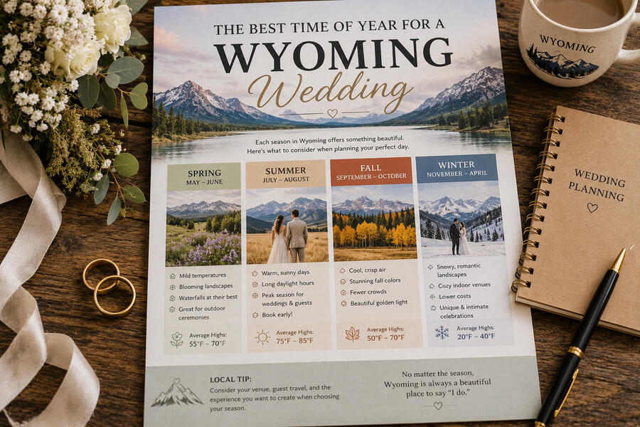 Best time of Year for Wyoming Wedding